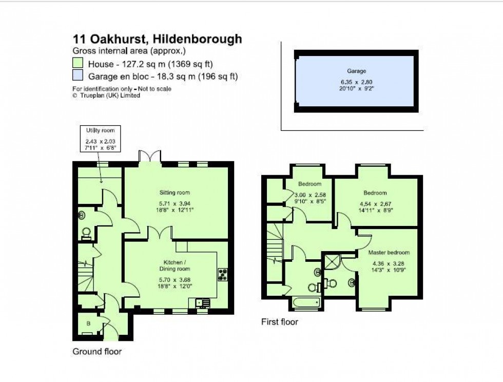 Floorplan for Bank Lane, Hildenborough