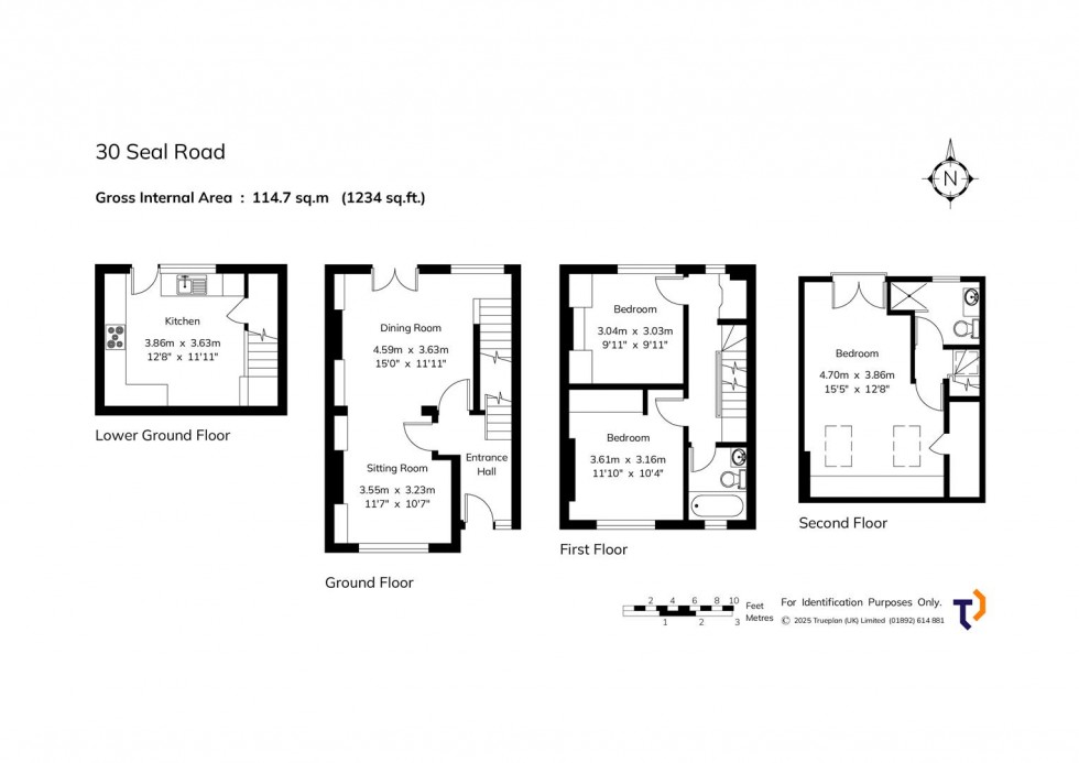Floorplan for Seal Road, Sevenoaks