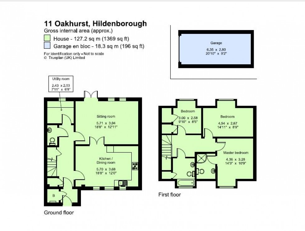 Floorplan for Bank Lane, Hildenborough