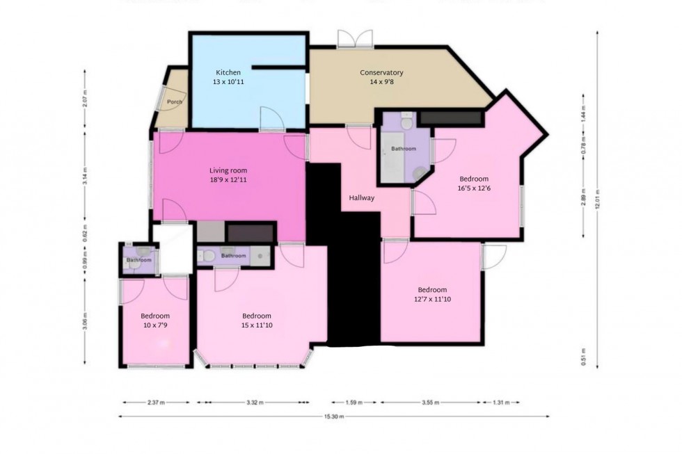 Floorplan for Rockdale Road, Sevenoaks