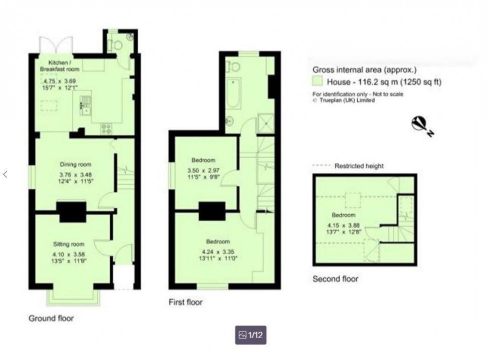 Floorplan for St Johns Road, Sevenoaks