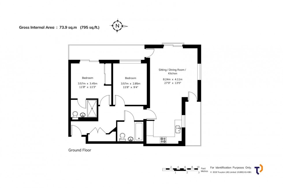 Floorplan for Eden Road, Dunton Green, Sevenoaks
