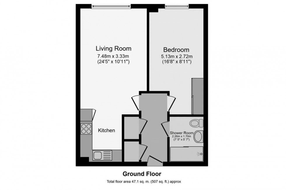 Floorplan for Mere Road, Dunton Green, Sevenoaks