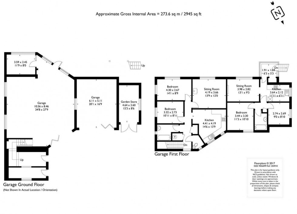Floorplan for Hosey Common Road, Westerham