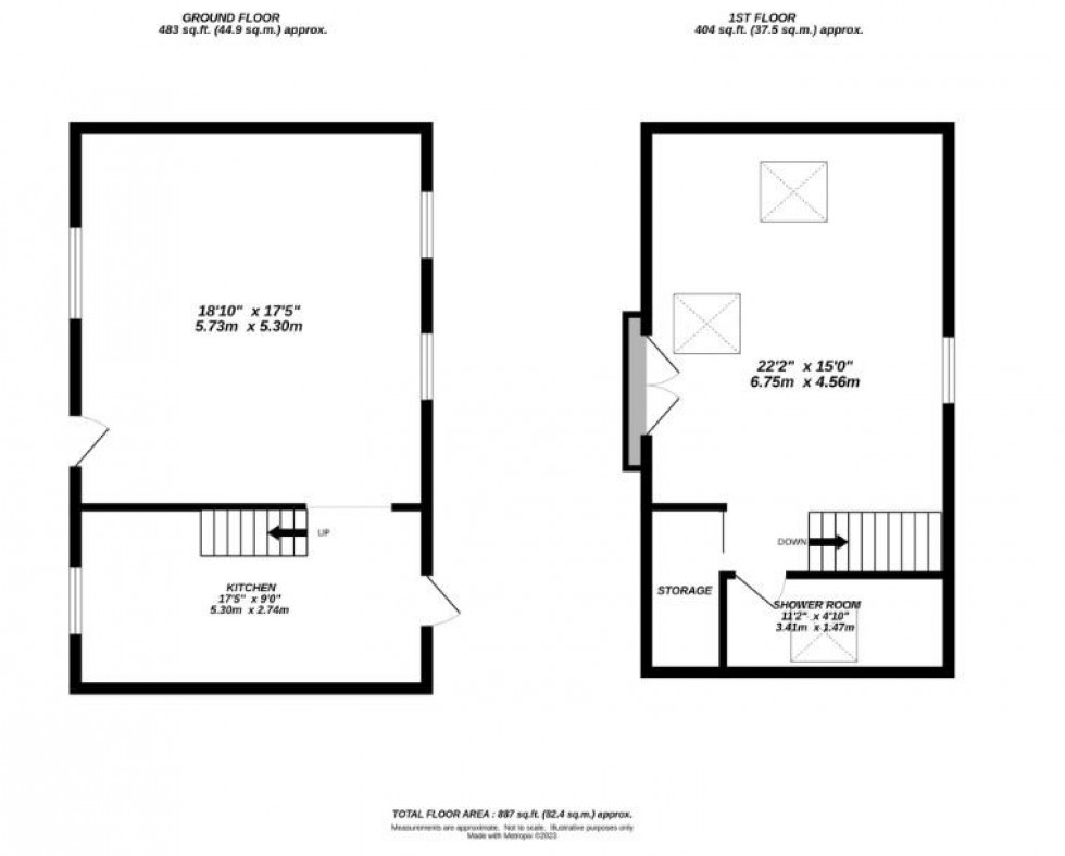 Floorplan for Shoreham Lane, Halstead, Sevenoaks