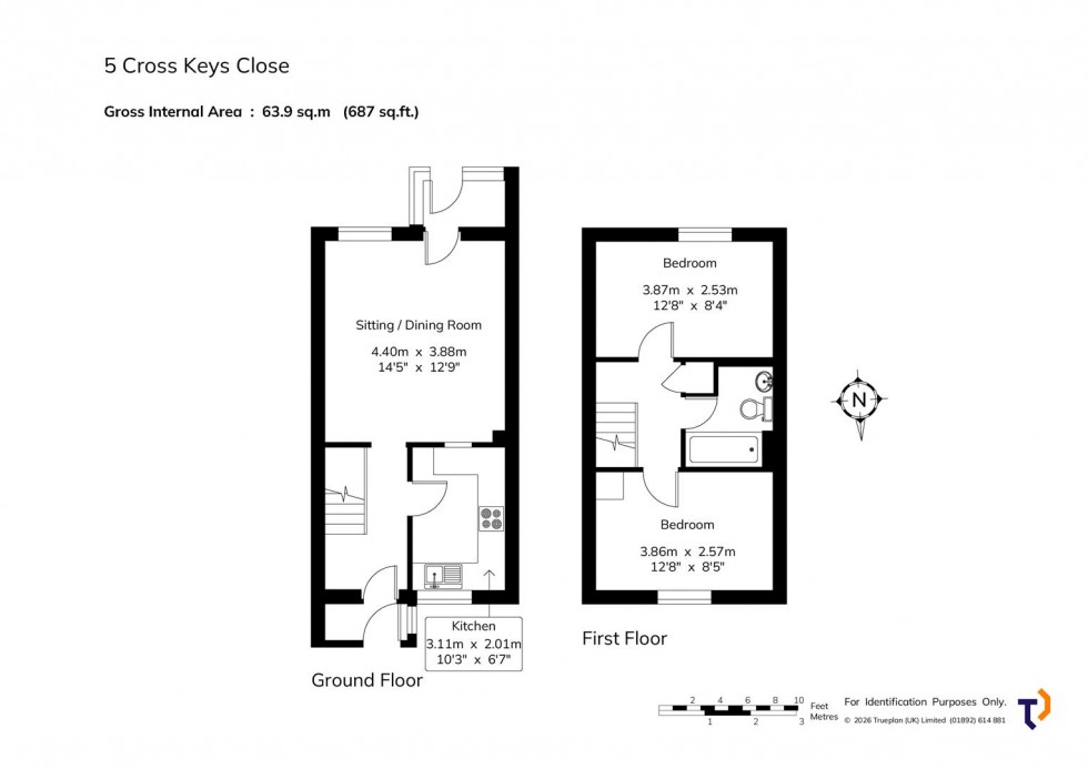 Floorplan for Cross Keys Close, Sevenoaks
