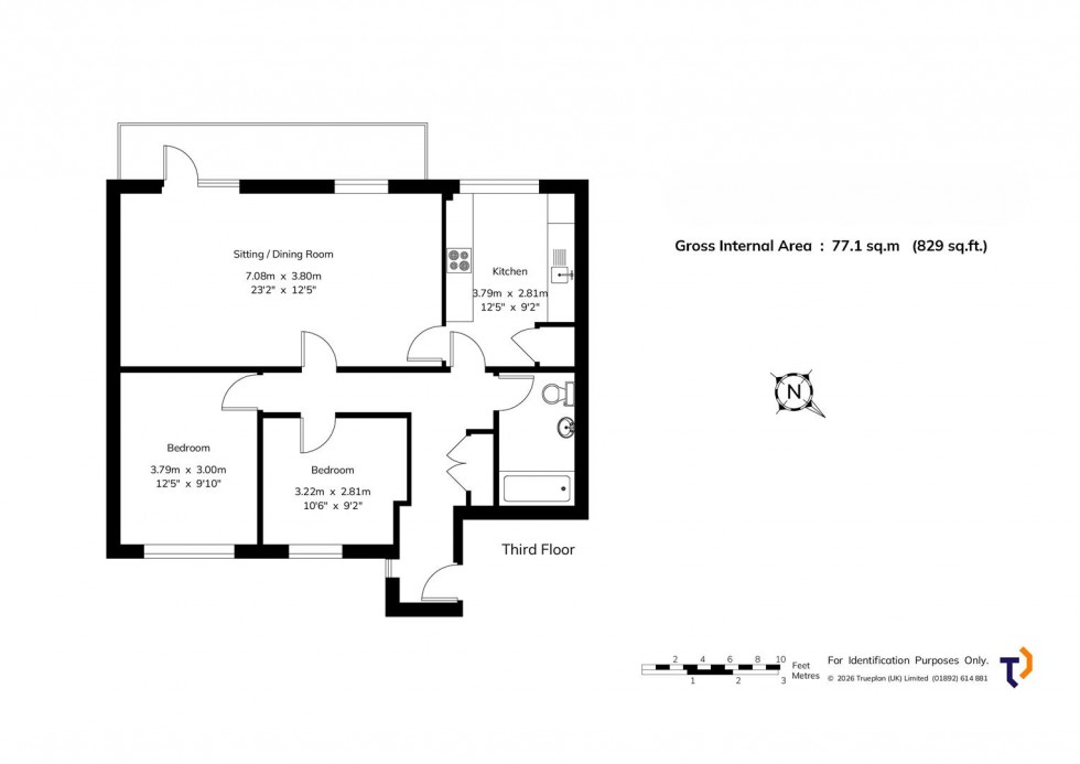 Floorplan for Clarendon Road, Sevenoaks